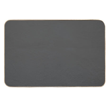 Plain Ash Grey, Dark Grey, Accent Grey, Charcoal, Sooty Grey, Forecast Color  Non-Slip Bath Mat