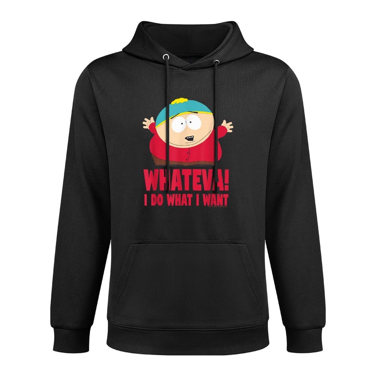 South Park Cartman Classic Fit - Black Crew Neck,, Casual Breathable Fabric Hoodie