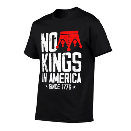 No Kings in America Since 1776 Distressed USA Vintage  Moisture-wicking T-Shirt