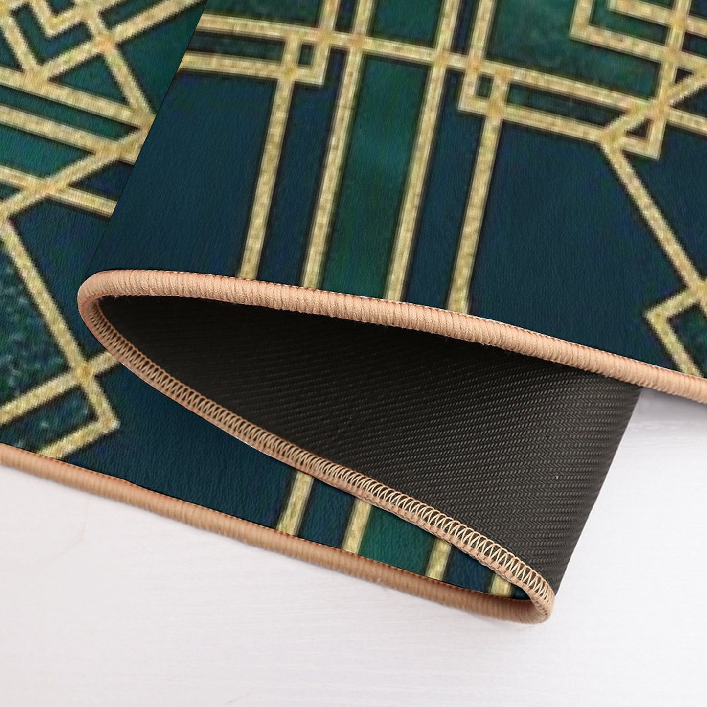 Art Deco Elegant Gatsby Style  Stain-Proof Bath Mat