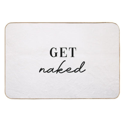 Get Naked Artwork  Long-Lasting Bath Mat