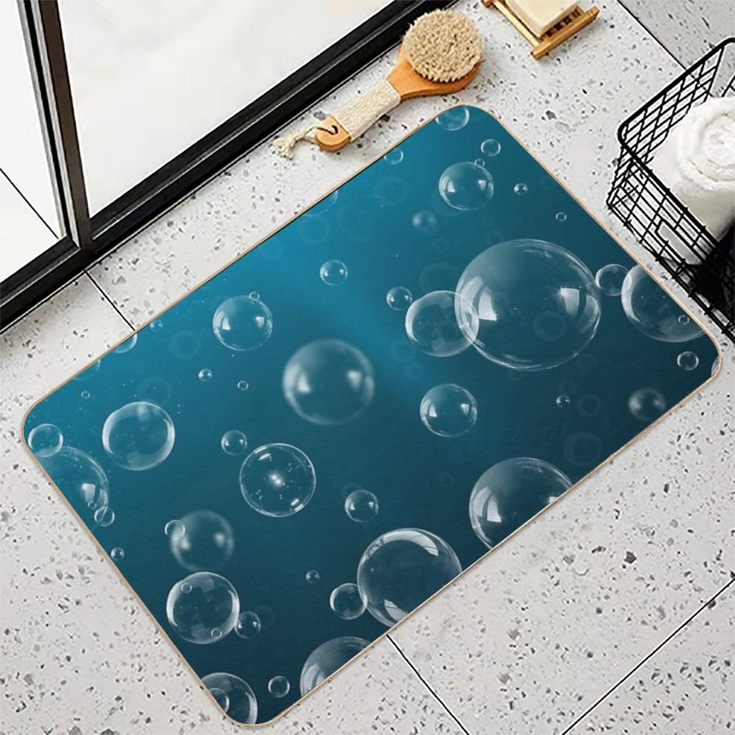 Soap Bubbles  Anti-Trip Bath Mat