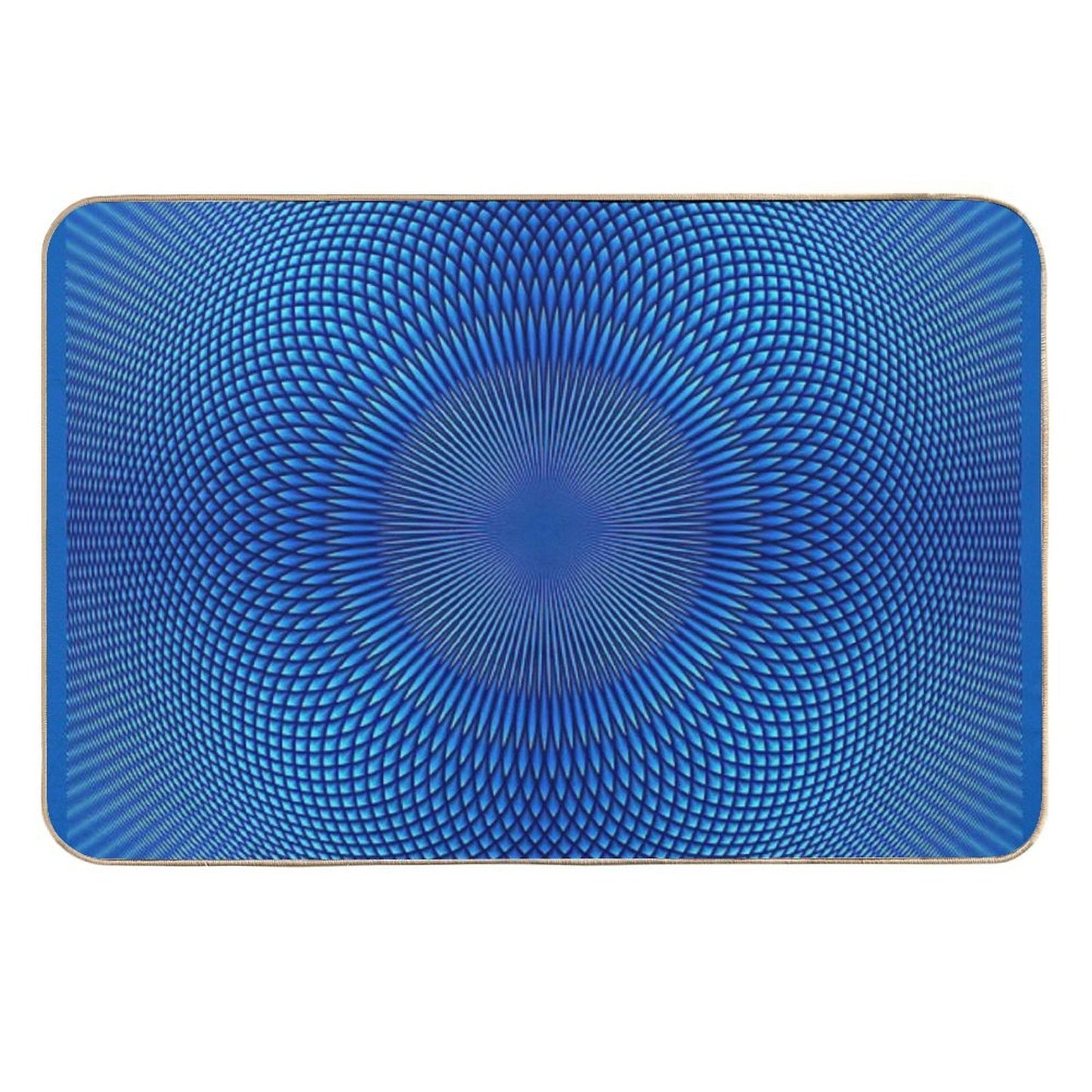 Optical Illusion Blue Face Mask, Shower Curtains, Shirts & More  Multi-Purpose Bath Mat