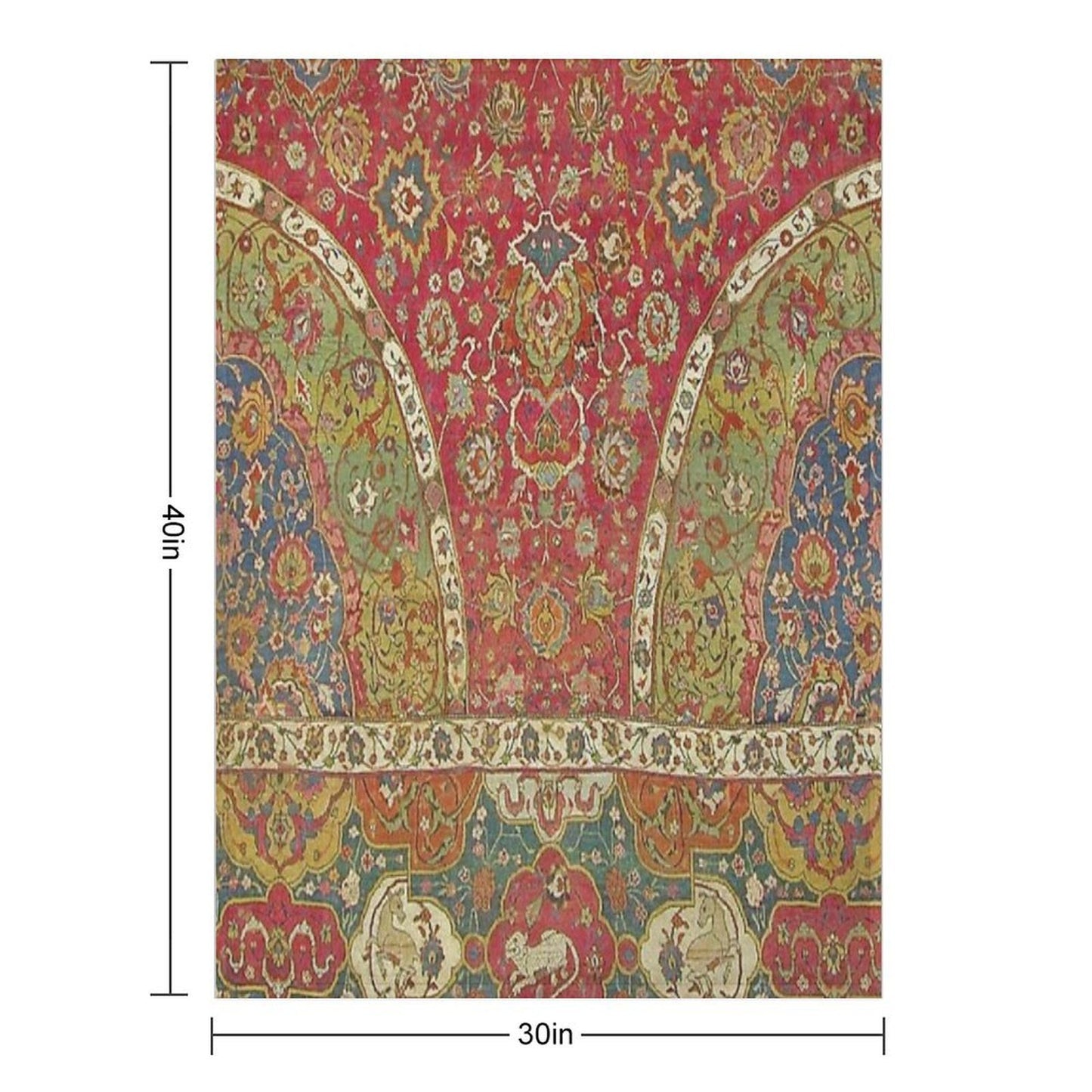 Antique Kilim 8 Velvety-soft Throw Blanket