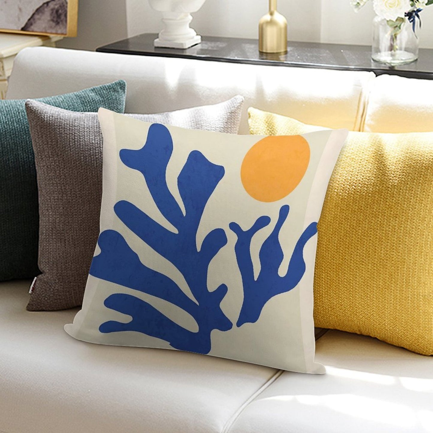 Sunshine Matisse Soft Shrink-Resistant Throw Pillow