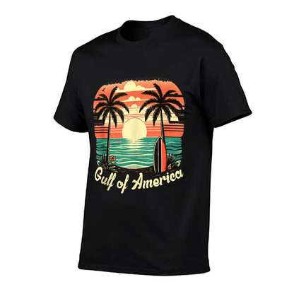Gulf of USA America Vintage Beach America&#39;s Gulf Mexico Tank Top Odor-resistant T-Shirt