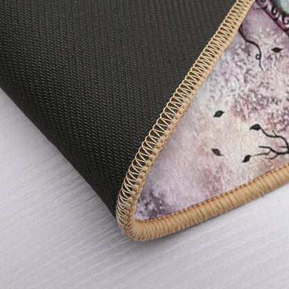 The Lookout Watercolor Fairy Illustration by Molly Harrison  Dirt-Trapping Bath Mat