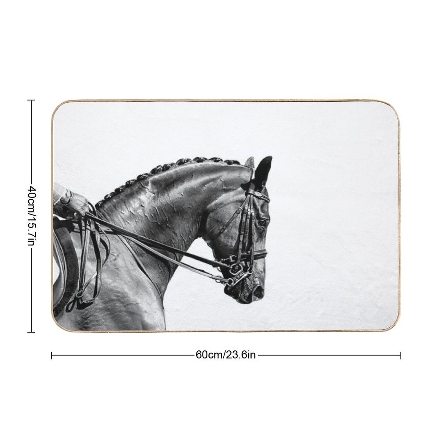 On The Bit - Dressage Horse Series  High-Traffic Bath Mat