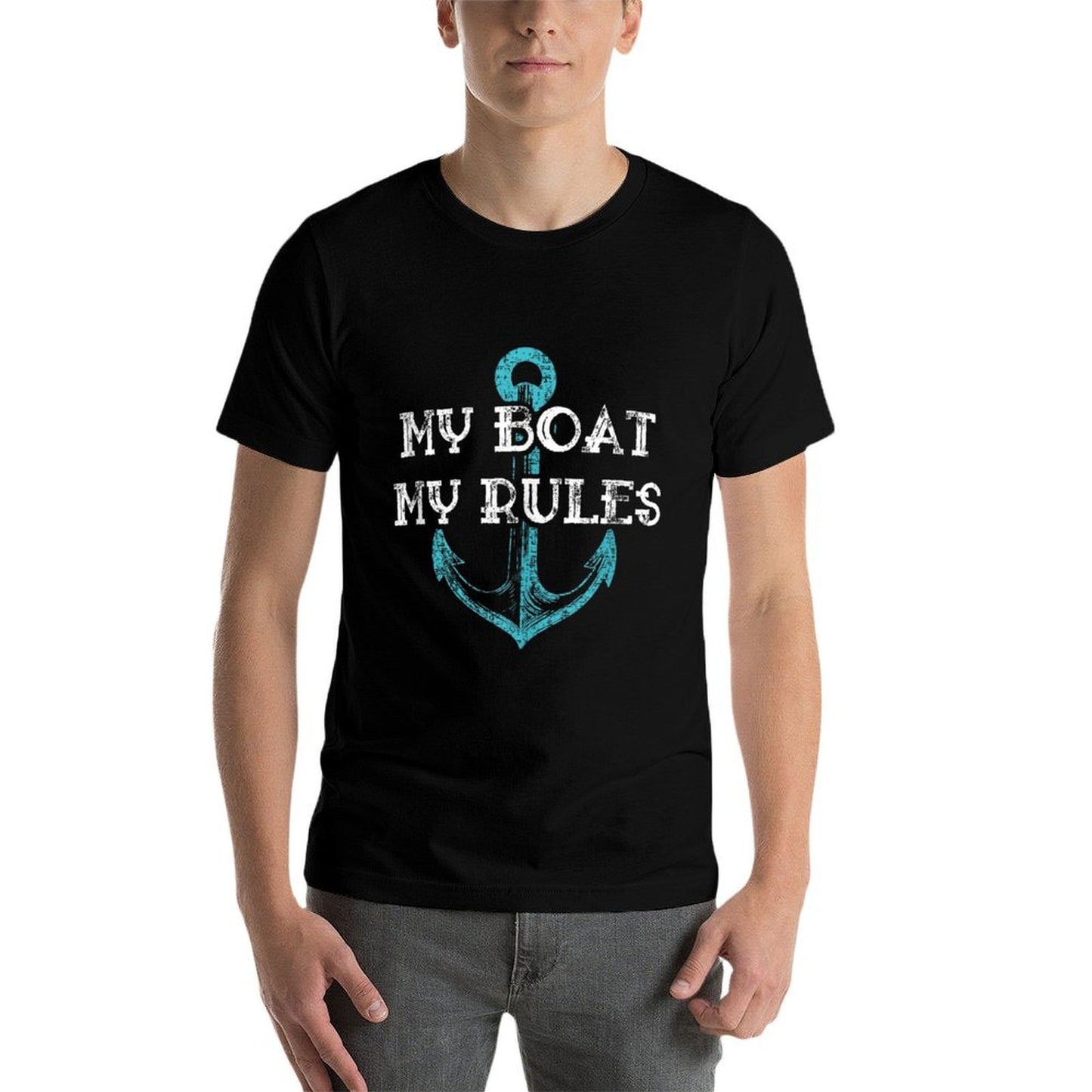 My Boat My Rules Captain Boater Boating Pontoon Gift  Versatile T-Shirt