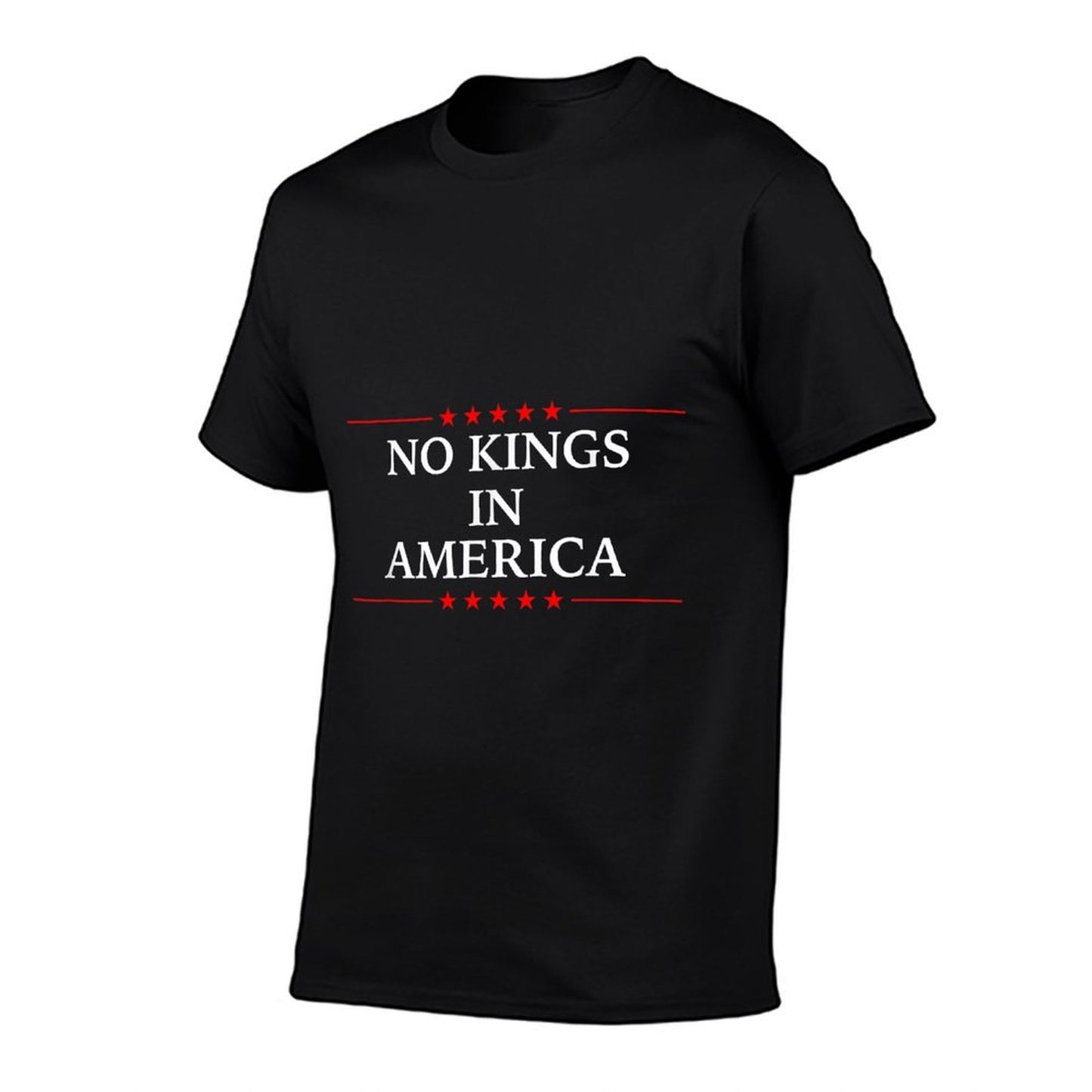 No Kings in America Flag Protest Save Democracy  Oversized Silhouette T-Shirt