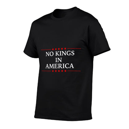 No Kings in America Flag Protest Save Democracy  Oversized Silhouette T-Shirt
