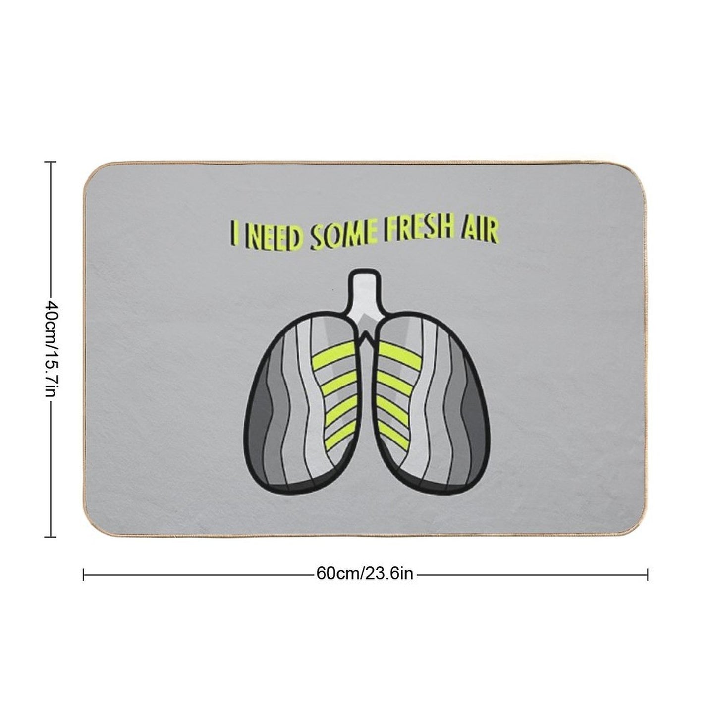 I Need Some Fresh Air  Anti-Trip Bath Mat