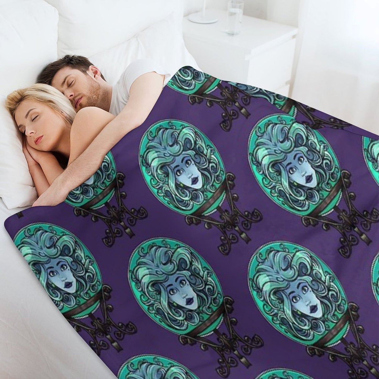 Madame Leota, No Background Comfort Throw Blanket