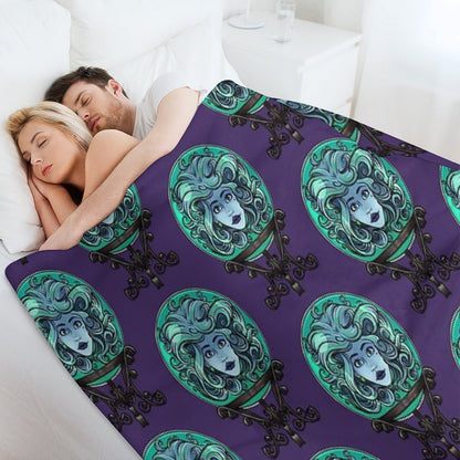 Madame Leota, No Background Comfort Throw Blanket