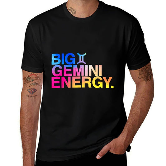 Big Gemini Energy Zodiac Sign Astrology Birthday  Breathable T-Shirt