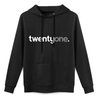 21st Birthday Ideas for Him Men T Twentyone Breathable Fabric Hoodie