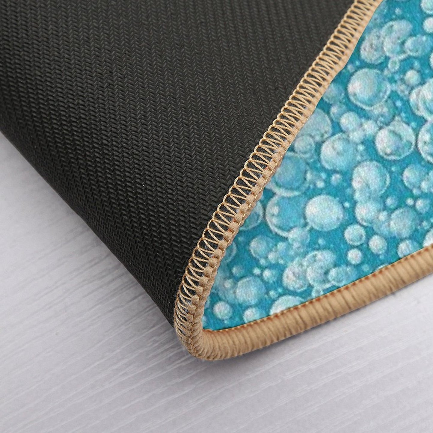 Water Bubble Pattern on Blue Background for Summer - Summer Bubbles  Multi-Purpose Bath Mat