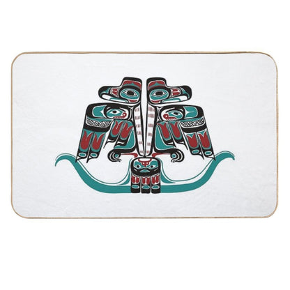 Northwest Native Art Haida Tlingit Thunderbird  Absorbent Bath Mat