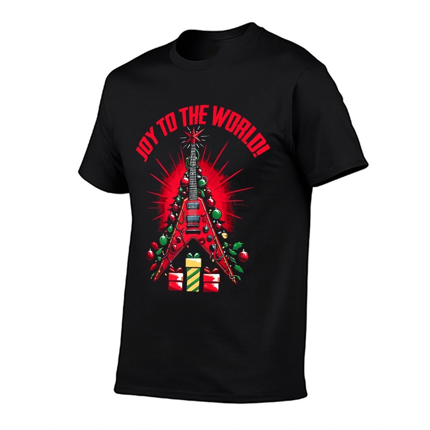 Flying V Guitar Christmas Tree - Joy To The World! Premium  Easy-care T-Shirt