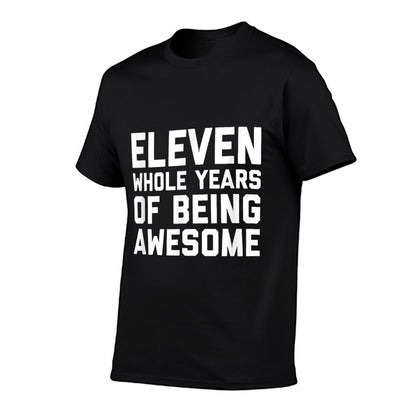 11th Birthday Gift Age 11-Year-Old Boy Girl Grandson  Slim-fit Cut T-Shirt