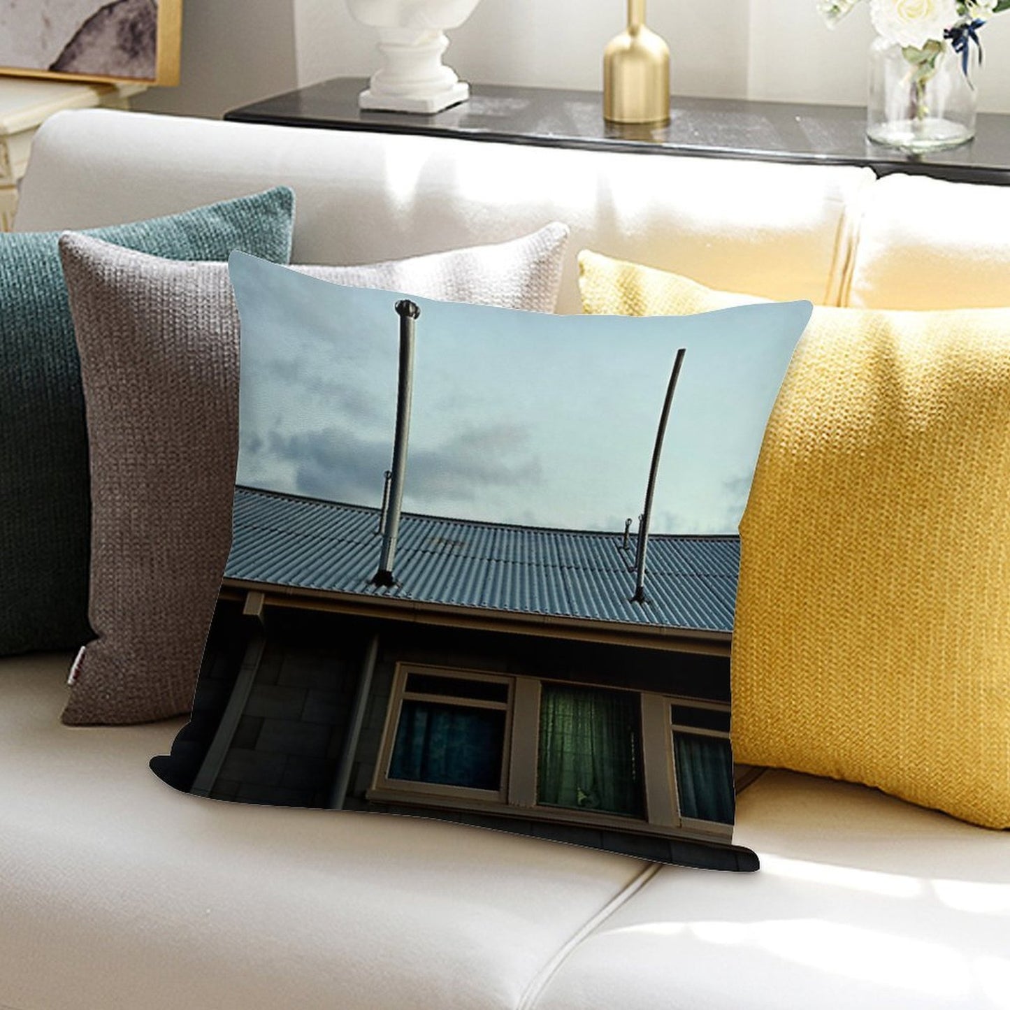 Home Sweet Home Soft Easy Maintenance Throw Pillow