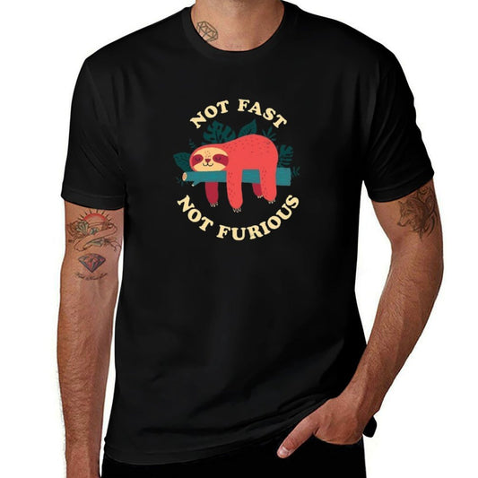 Not Fast, Not Furious  Trendy Pattern T-Shirt