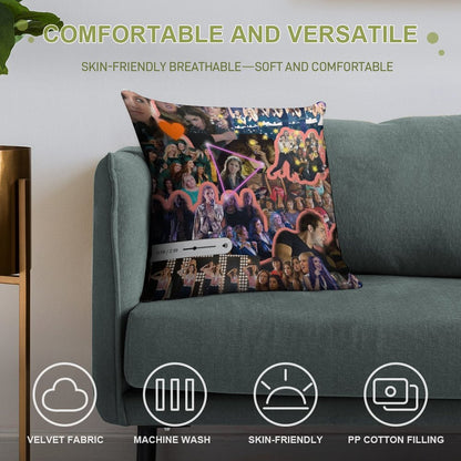 Pitch Perfect Collage Soft Bedroom Essential Throw Pillow