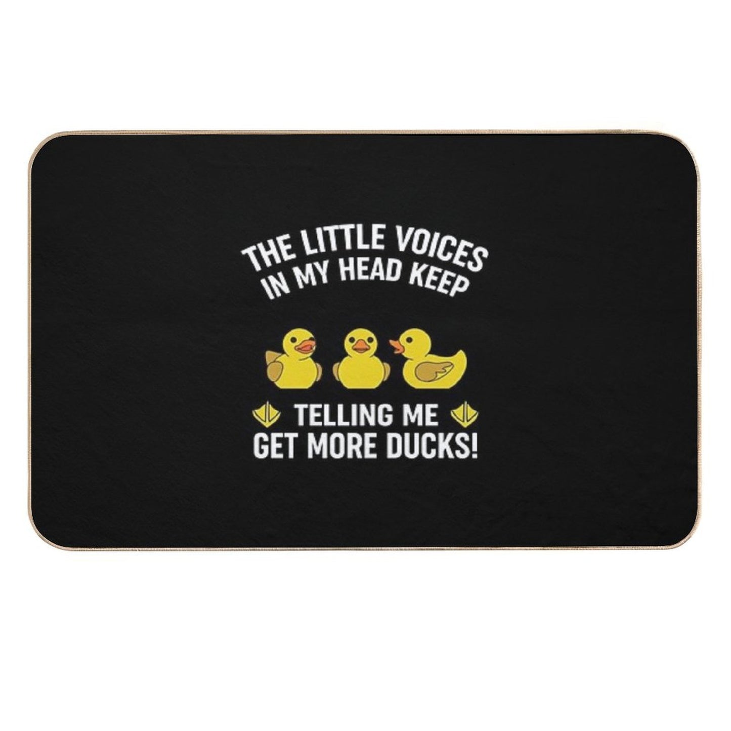 Funny Rubber Duck Quack Duck  Toxin-Free Bath Mat