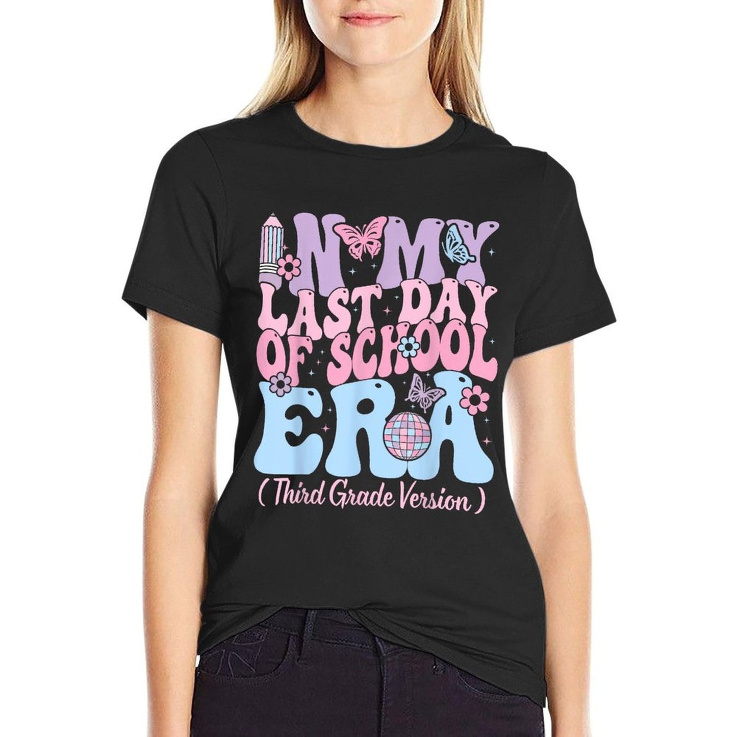 In My Last Day Of School Era Third 3rd Grade Teacher Kids  Moisture-wicking T-Shirt