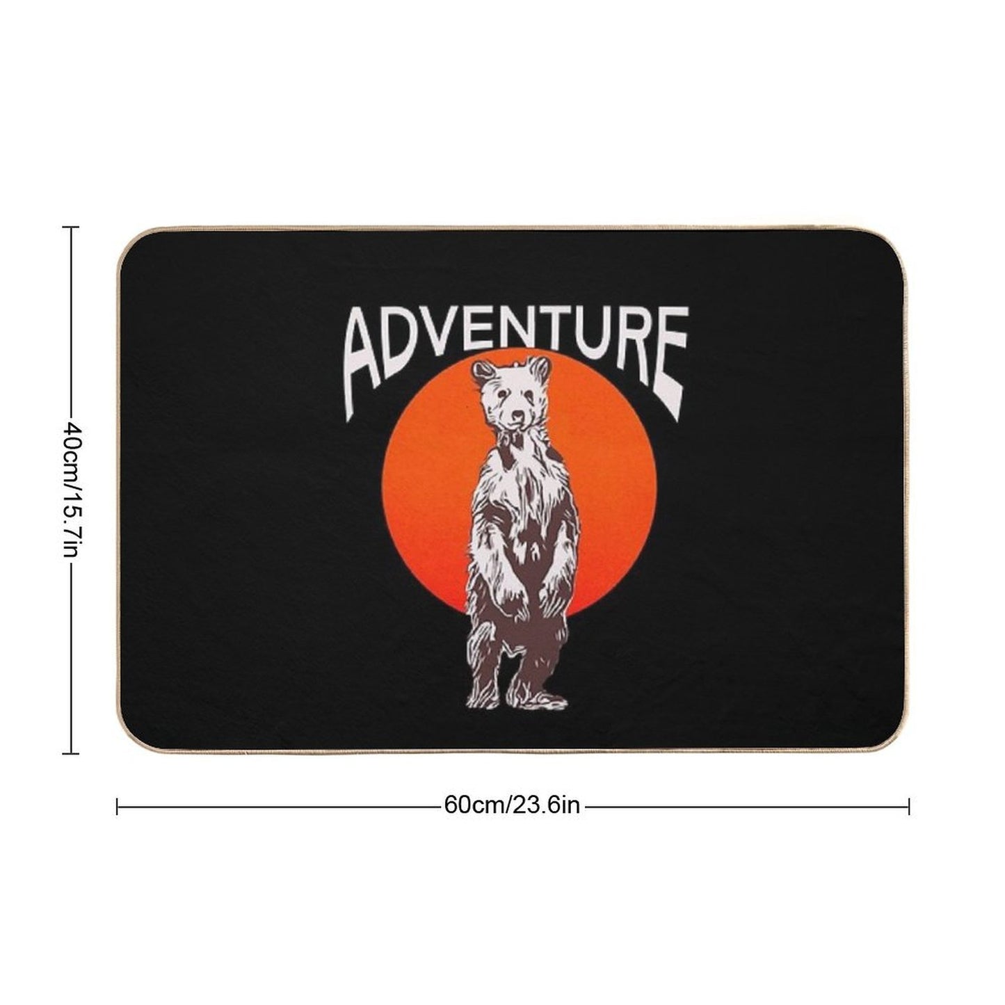 Adventure Bear  Rapid-Drying Bath Mat