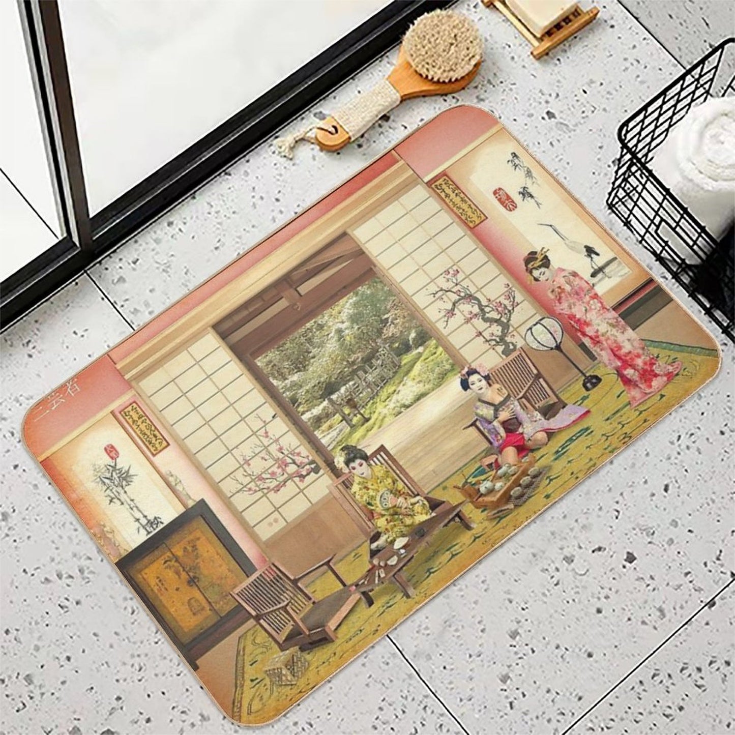 Three Geishas  Versatile Bath Mat