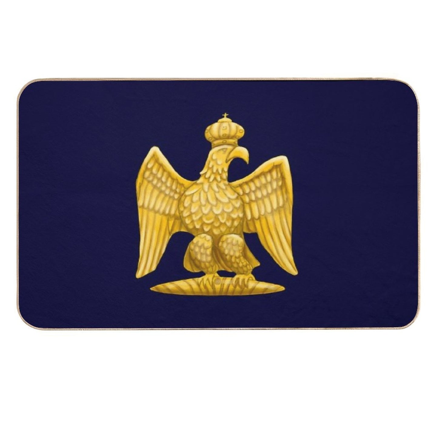 Napoleonic Imperial Eagle Blue  Versatile Bath Mat