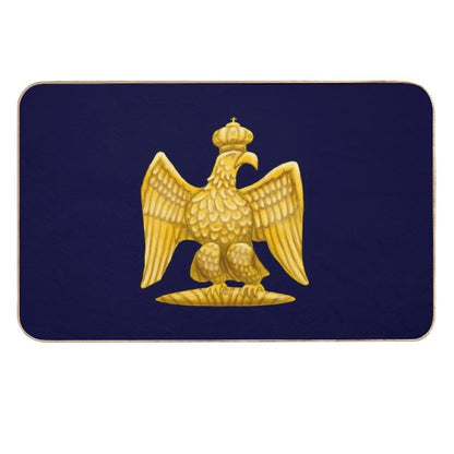 Napoleonic Imperial Eagle Blue  Versatile Bath Mat