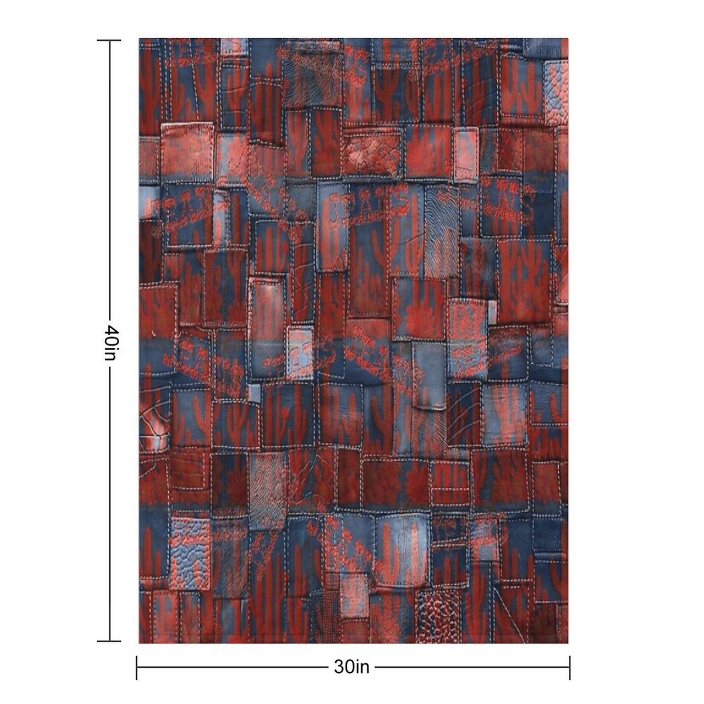 Cowboy Pattern V33 Travel-friendly Throw Blanket