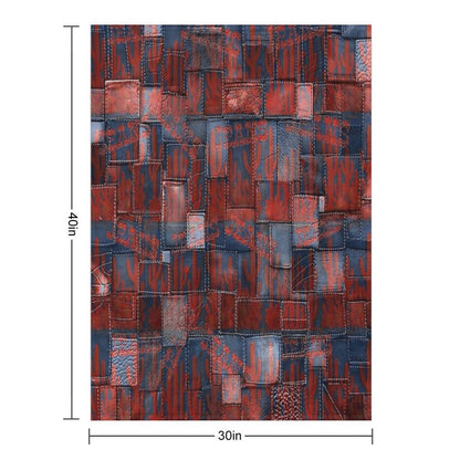 Cowboy Pattern V33 Travel-friendly Throw Blanket