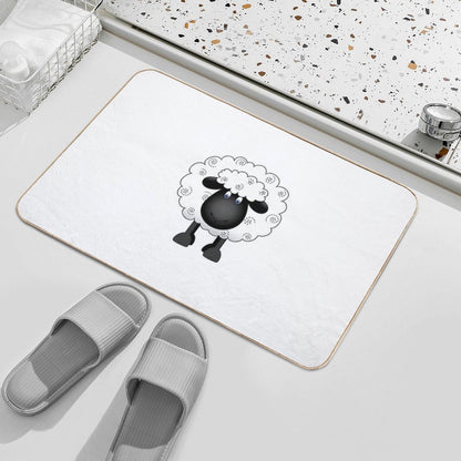 Shelby The Sheep  Non-Slip Bath Mat