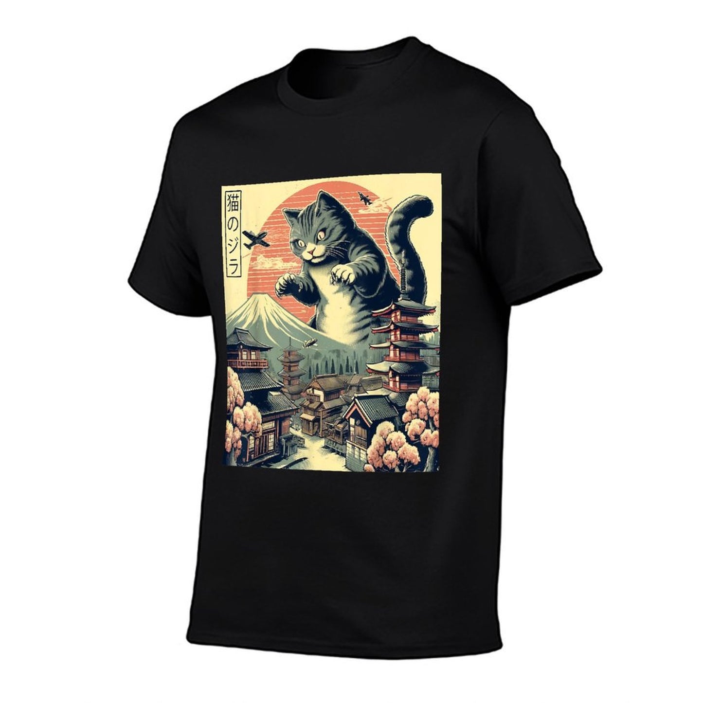 Catzilla Cat Japanese Art Funny Cat Gifts For Men Women Kid  Affordable Price T-Shirt