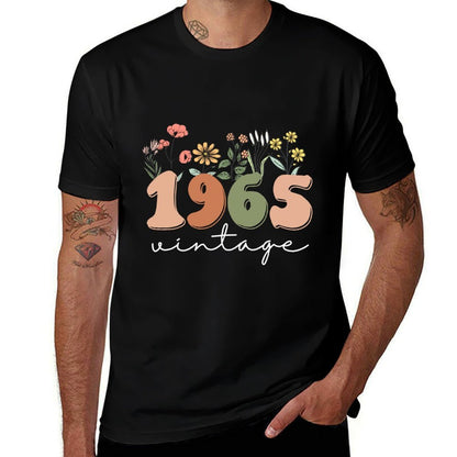 60 Years Old Vintage 1965 60th Birthday Wildflower Women  Classic T-Shirt