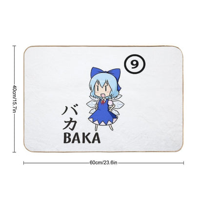 BAKA!! ⑨⑨⑨⑨⑨⑨⑨⑨⑨⑨ CIRNO STRONG! Essential .  Dirt-Trapping Bath Mat