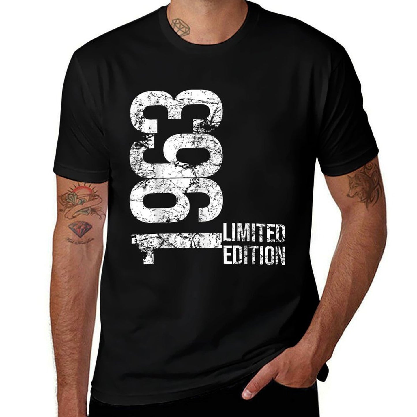 62nd Birthday 62 Years Old Man Woman Vintage 1963  Heathered Texture T-Shirt