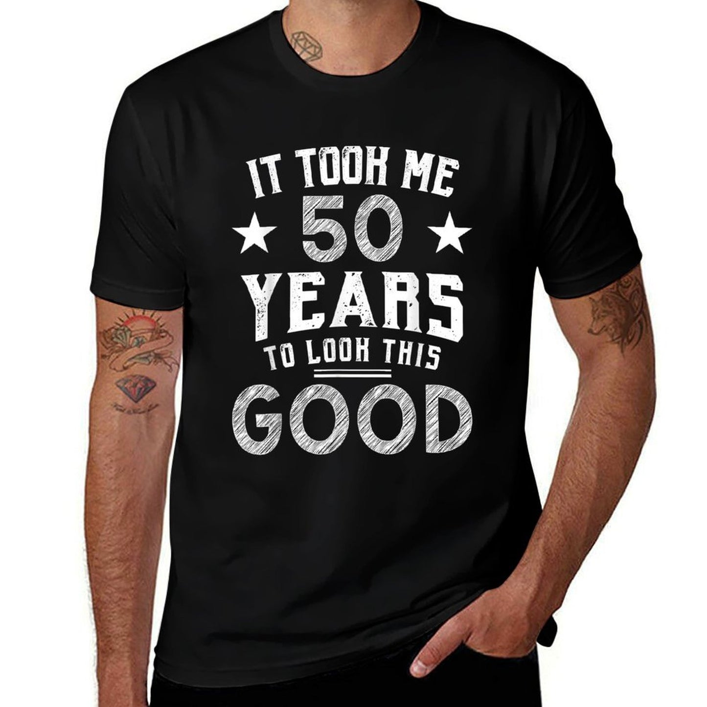 It Took Me 50 Years To Look This Good 50th Birthday Gift  Polyester Blend T-Shirt