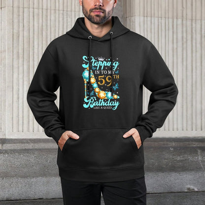 Stepping Into My 59th Birthday Gifts Women 59 And Fabulous Moisture-Wicking Hoodie