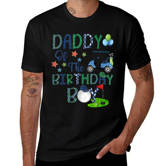 Daddy Of The Birthday Boy Hole In One Golf Lover  Eco-friendly Material T-Shirt