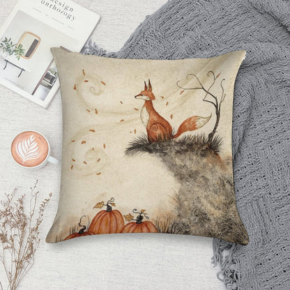 Guarding The Pumpkin Patch Soft Home Decor Throw Pillow