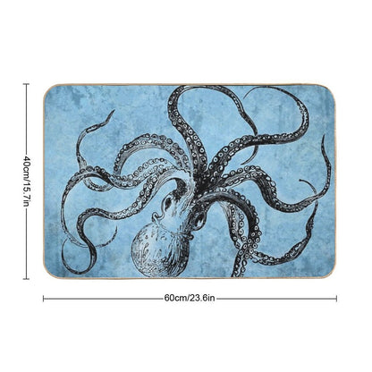 Vintage Octopus  Absorbent Bath Mat