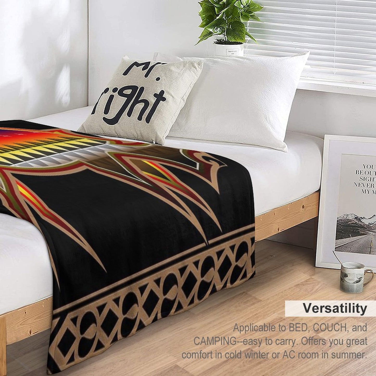 Protecting The People Brown Buffalo Durable Throw Blanket