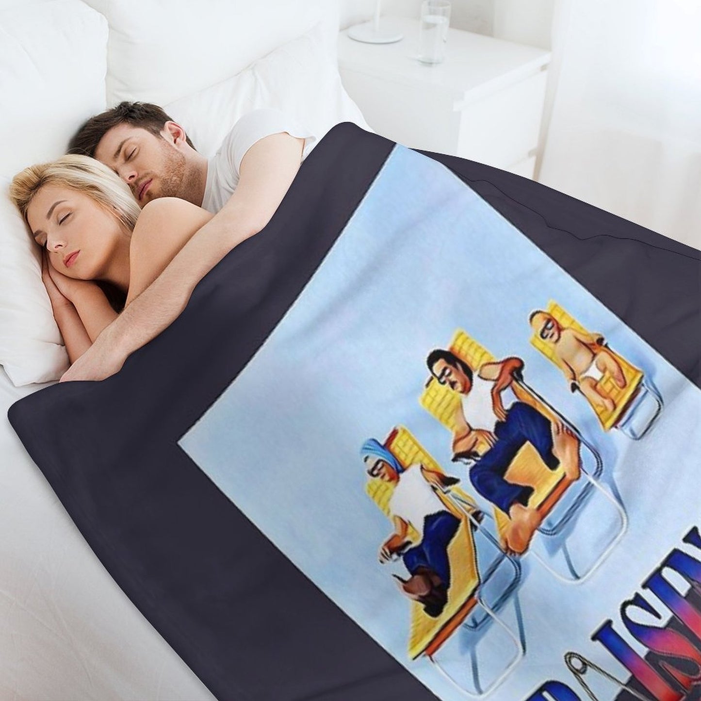 Beautiful Model Nicholas Cage Retro Vintage Travel-friendly Throw Blanket