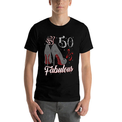 Womens 50 And & Fabulous 1971 50Th Birthday Gift For Womens  Stretchy T-Shirt