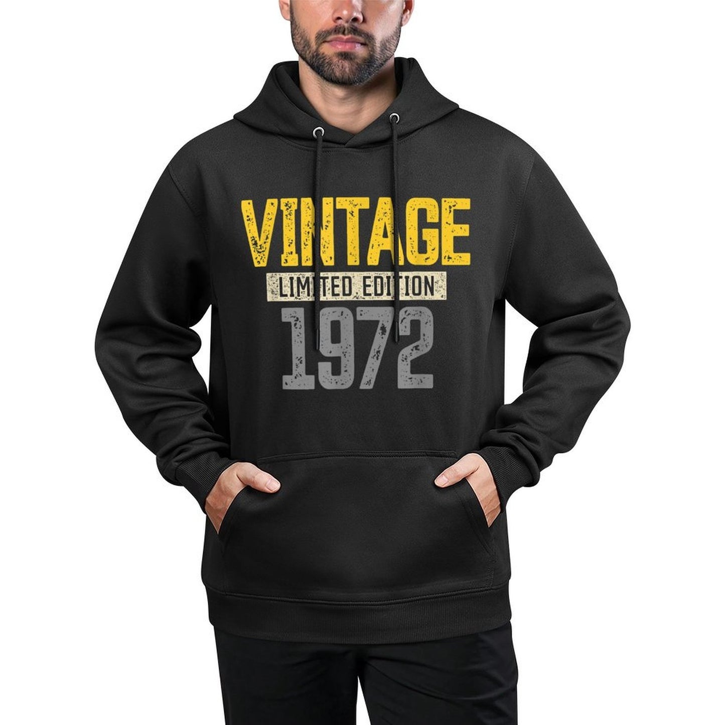 50th Birthdays Men Women Vintage 1972 50th Birthday Shape Retention Hoodie