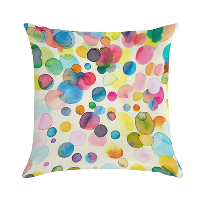 Color Drops Soft Gift Ready Throw Pillow
